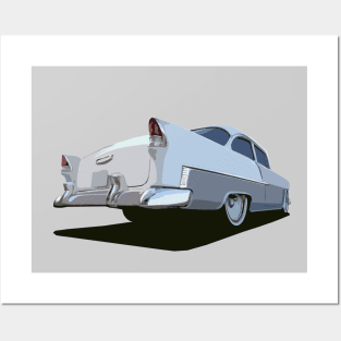 1955 Chevy Belair - stylized Posters and Art